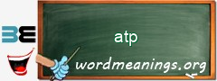 WordMeaning blackboard for atp